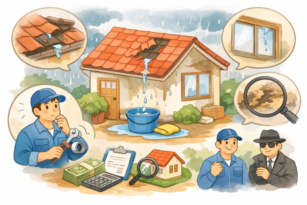 雨漏り調査・修繕 けんおうリノベーション